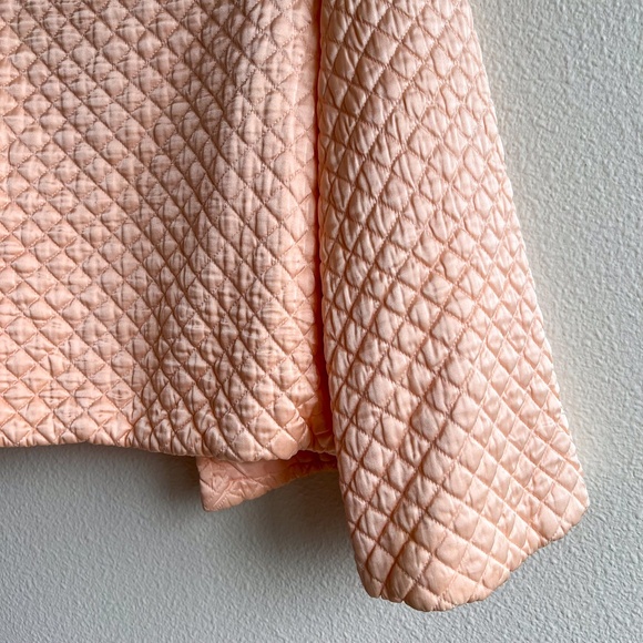 Vintage 1940s Pink Quilted Silk Bed Jacket (XS/S) - Picture 14 of 15